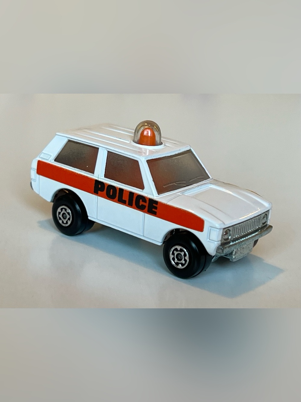 Vintage Matchbox Rolamatics 1975 No. 20 Police Patrol Range Rover Lesney England